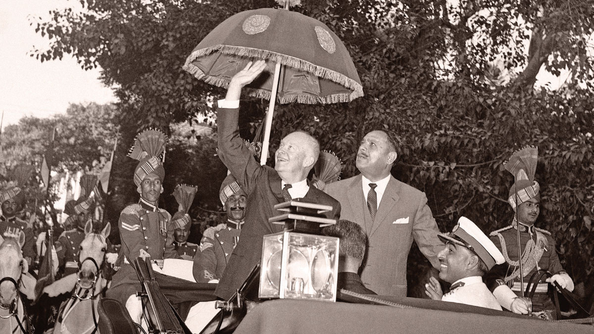 US President Dwight D Eisenhower and Field Marshal Ayub Khan, Karachi, December 7, 1959 