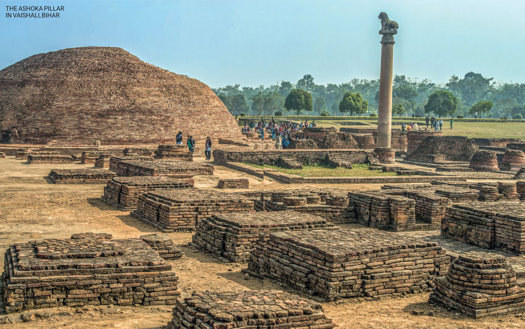 The Ashoka Pillar in Vaishali, Bihar 