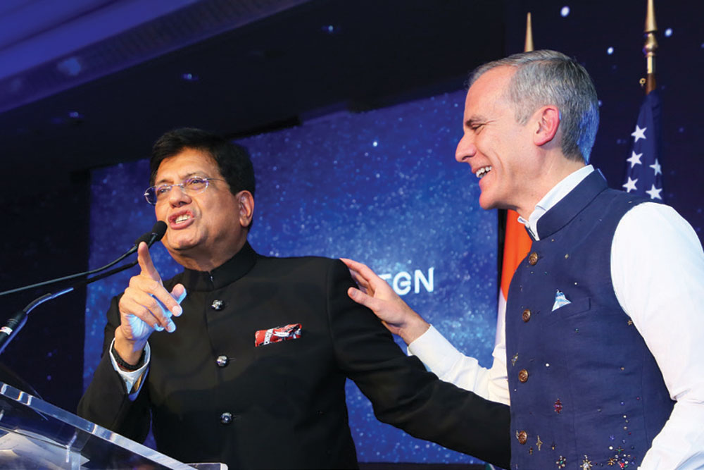 Union Minister Piyush Goyal and former US Ambassador to India Eric Garcetti, New Delhi, July 14, 2025