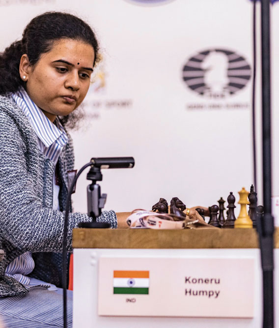 Koneru Humpy in the FIDE Women’s World Cup final, July 28, 2025