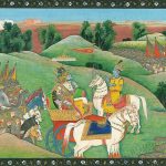 The dialogue between Lord Krishna and Arjun on the Battlefield, C1830