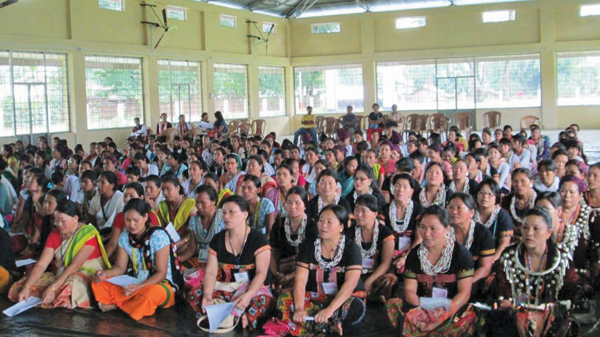 A Mahila Sammelan event at the same school