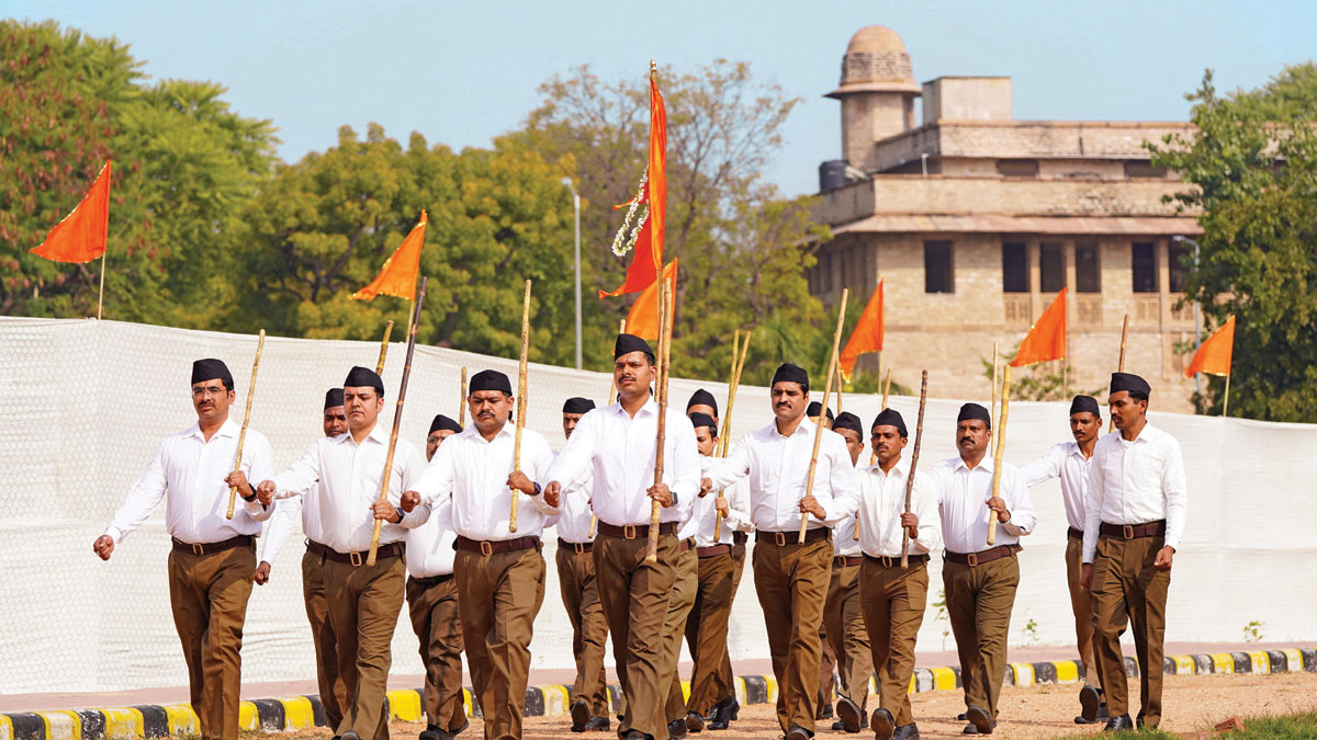 An RSS route march,Ajmer, January 19, 2025